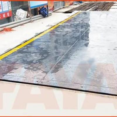 江都建設(shè)地磅施工案例實拍--2019年5月7日